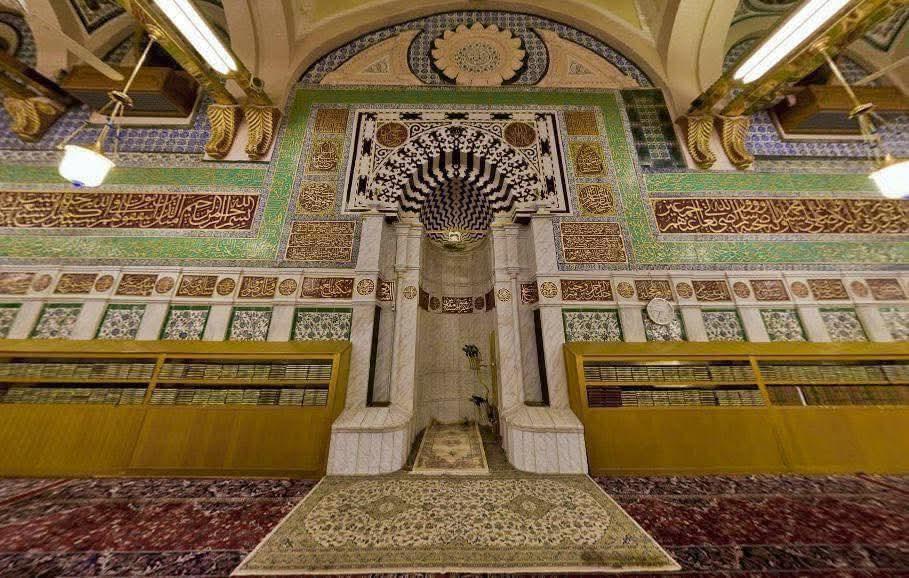 المحراب العثماني  في المسجد النبوي الشريف