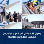 وصول49 مواطناً في الفوج الرابع من اللاجئين السودانيين من دولة يوغندا،ضمن برنامج العودة الطوعية