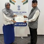 سفارة الهند تفوز بطالبة سودانية لبرنامج منحة (ICCR) الممولة بالكامل لعام 2026-2027