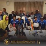سفارة جمهورية السودان بالقاهرة تكرم فريق المدفعجية لكرة القدم للسيدات بمناسبة فوزه بكأس دوري الصداقة
